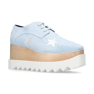 Stella McCartney Flatforms Elyse, Blue, 5.5, NEW